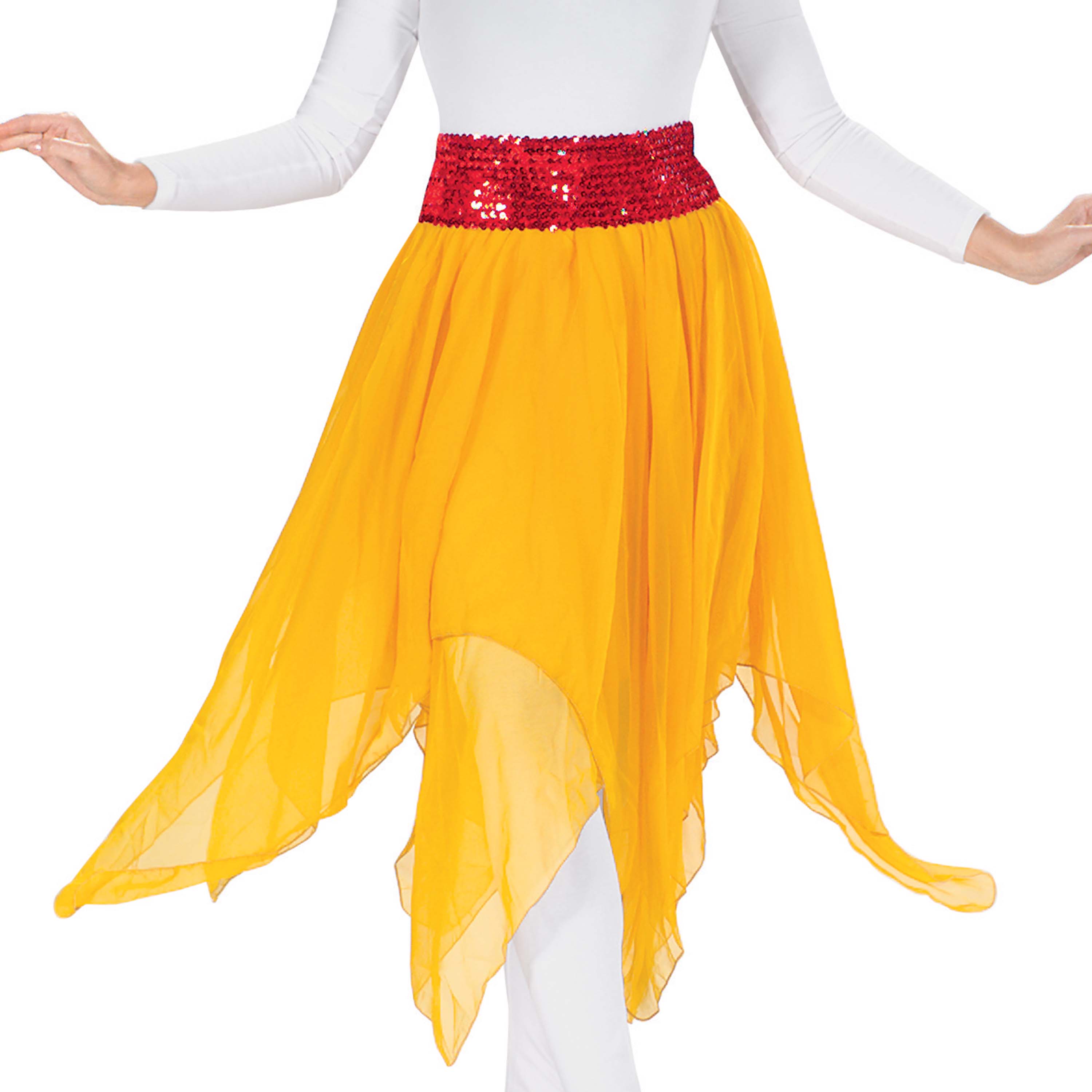Eurotard 39769C Child Chiffon Double Handkerchief Skirt
